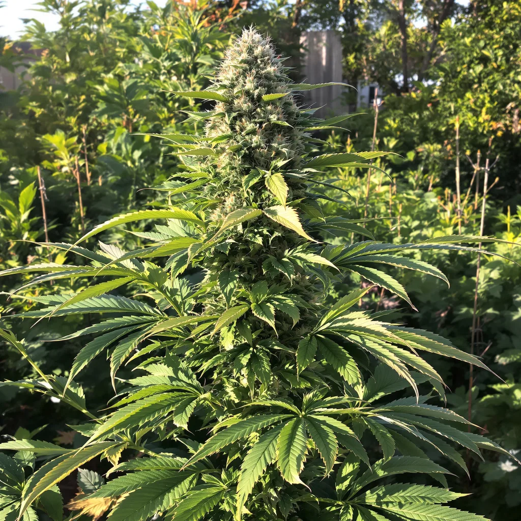 Humboldt Dream 79% indica / 21% sativa flower with visible trichomes