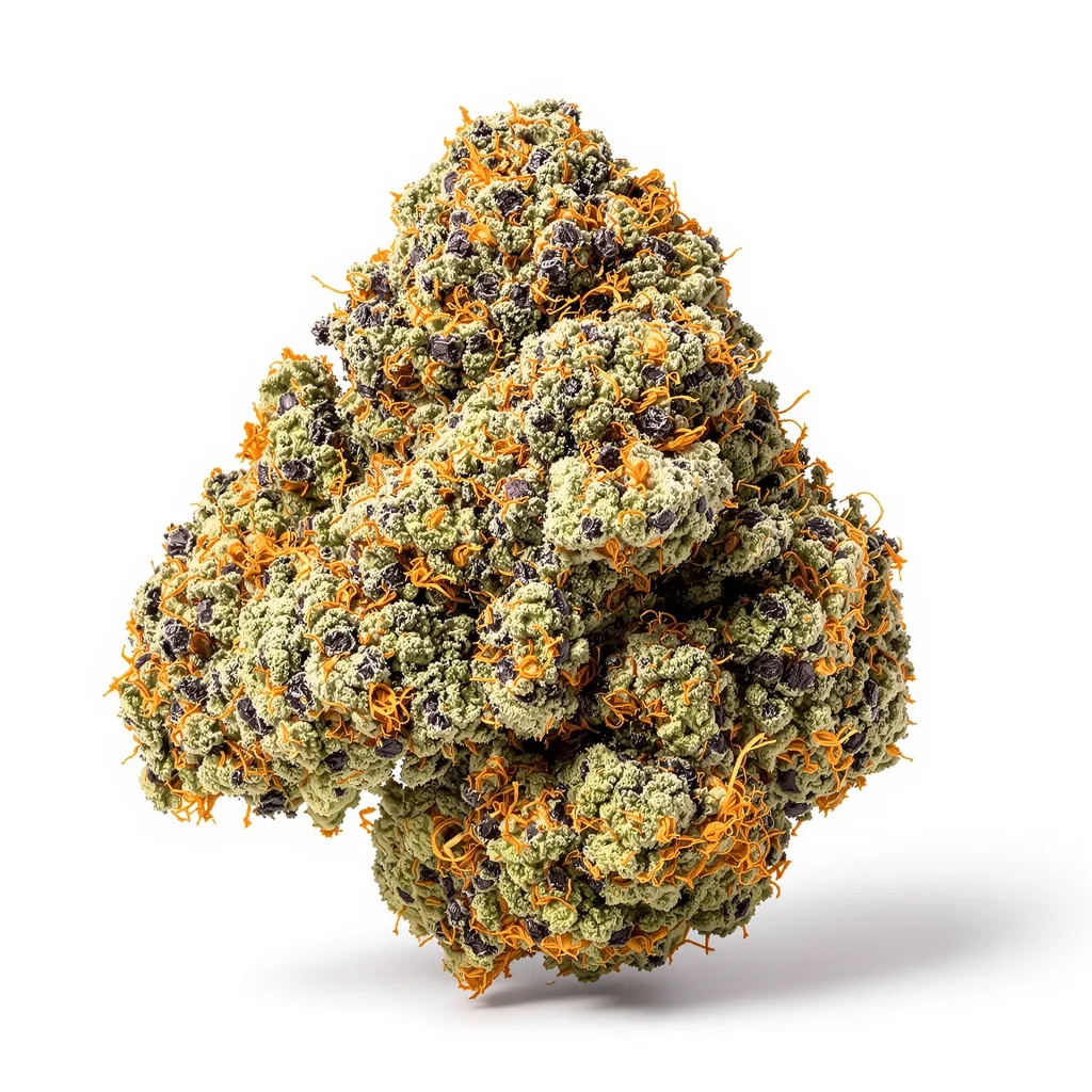 Hyper Critical 68% indica / 32% sativa flower with visible trichomes