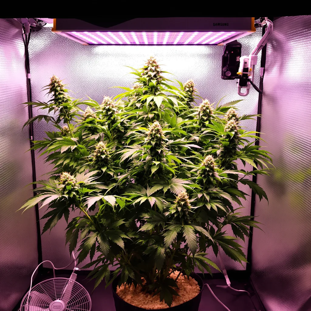 Ice Cream Cake cannabis plant in flowering stage — Up to 110 cm autoflower