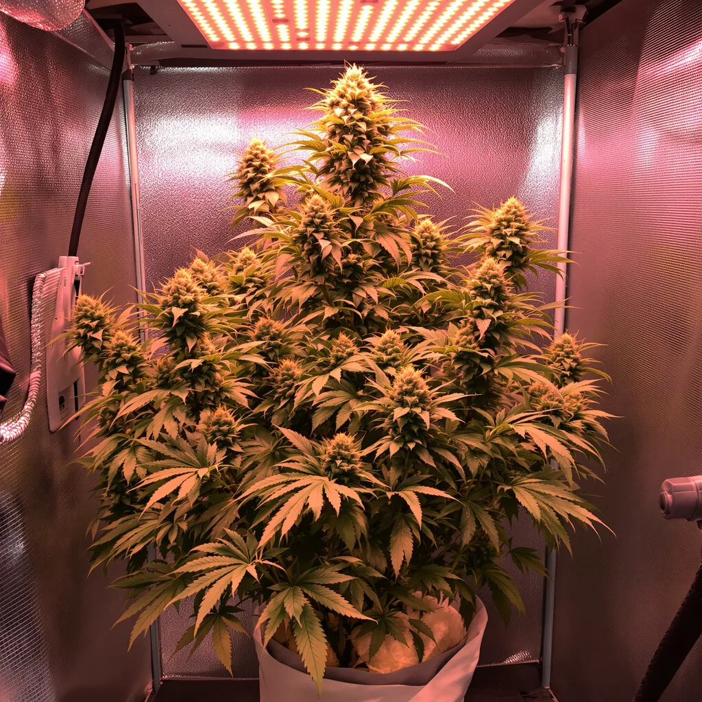 Jack Frost cannabis plant in flowering stage — Short feminised