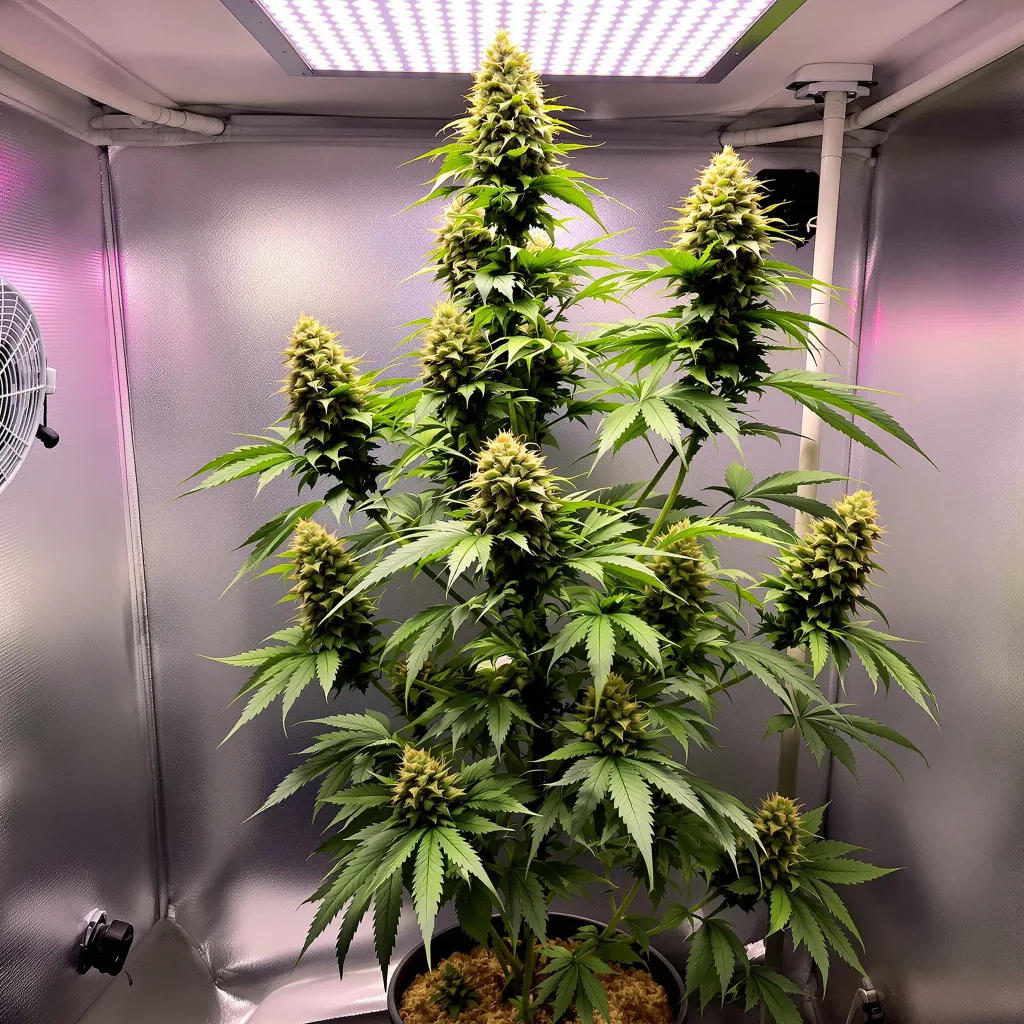 Jane Doe cannabis plant in flowering stage — 90-120 cm. Medium feminised