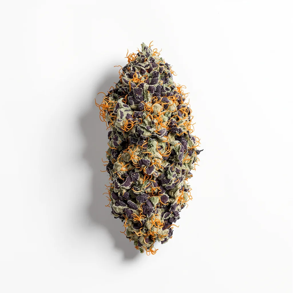 Jawa Pie 73% indica / 27% sativa flower with visible trichomes