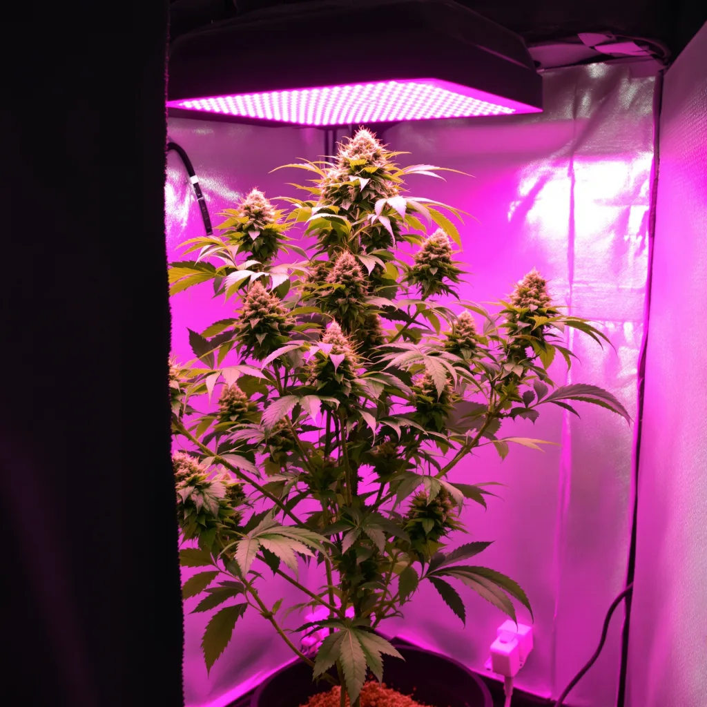Jesus Juice cannabis plant in flowering stage — 50–140 cm feminised
