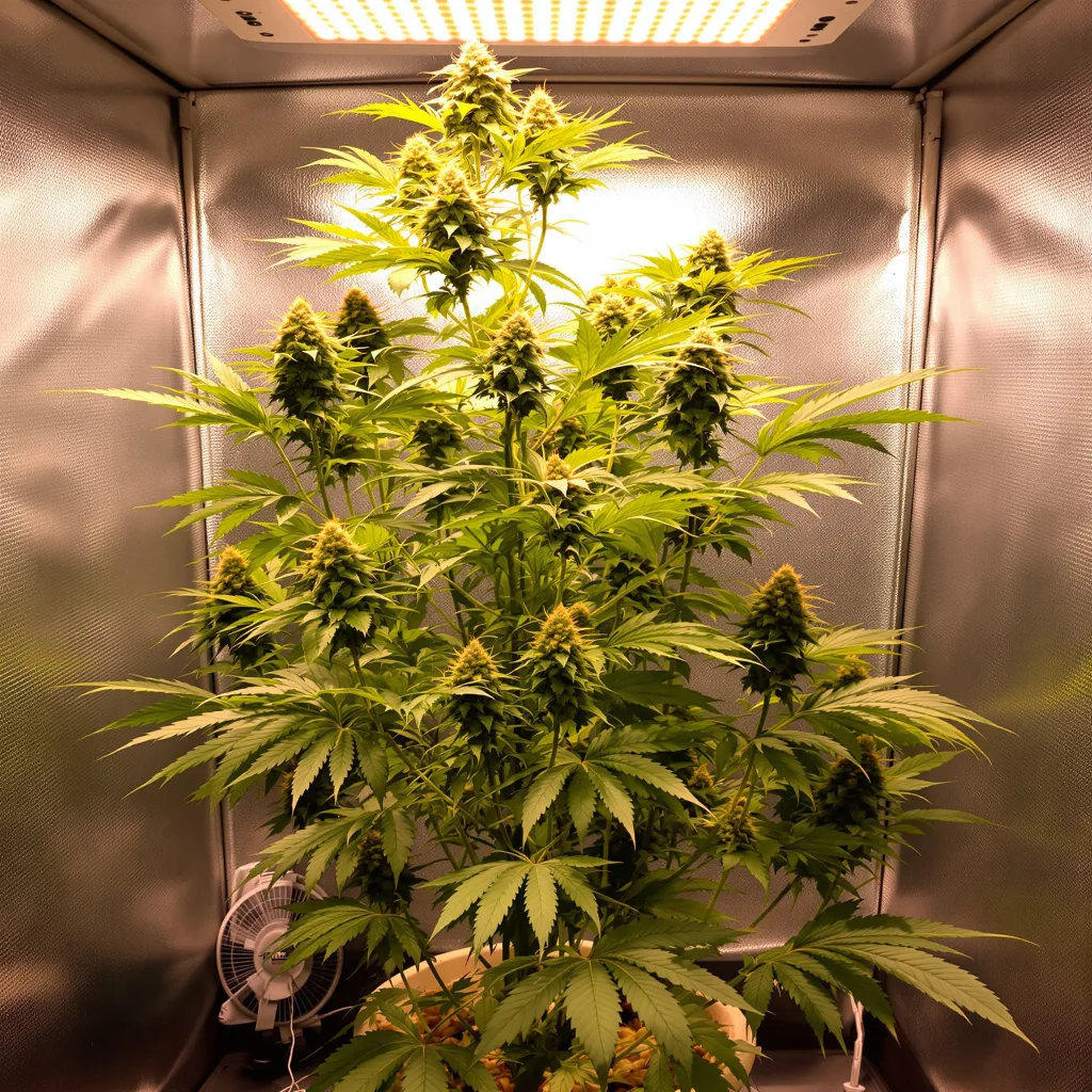 Kahuna cannabis plant in flowering stage — 120–160 cm feminised