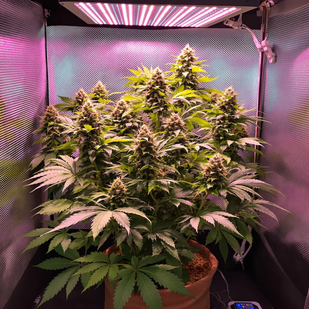 Kosher Kush cannabis plant in flowering stage — Up to 120 cm feminised