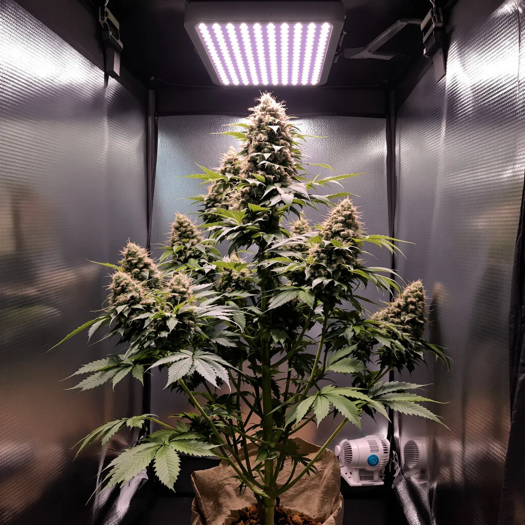 Kosher Tangie cannabis plant in flowering stage — 100–140 cm feminised