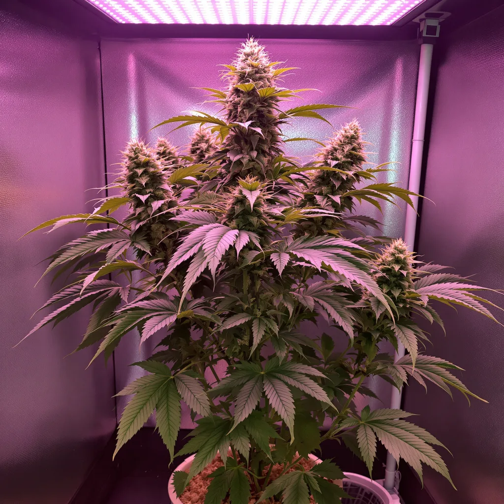 Kush XL cannabis plant in flowering stage — Small (0-120 cm) feminised