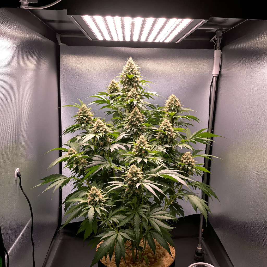 Kushberry cannabis plant in flowering stage — Short feminised