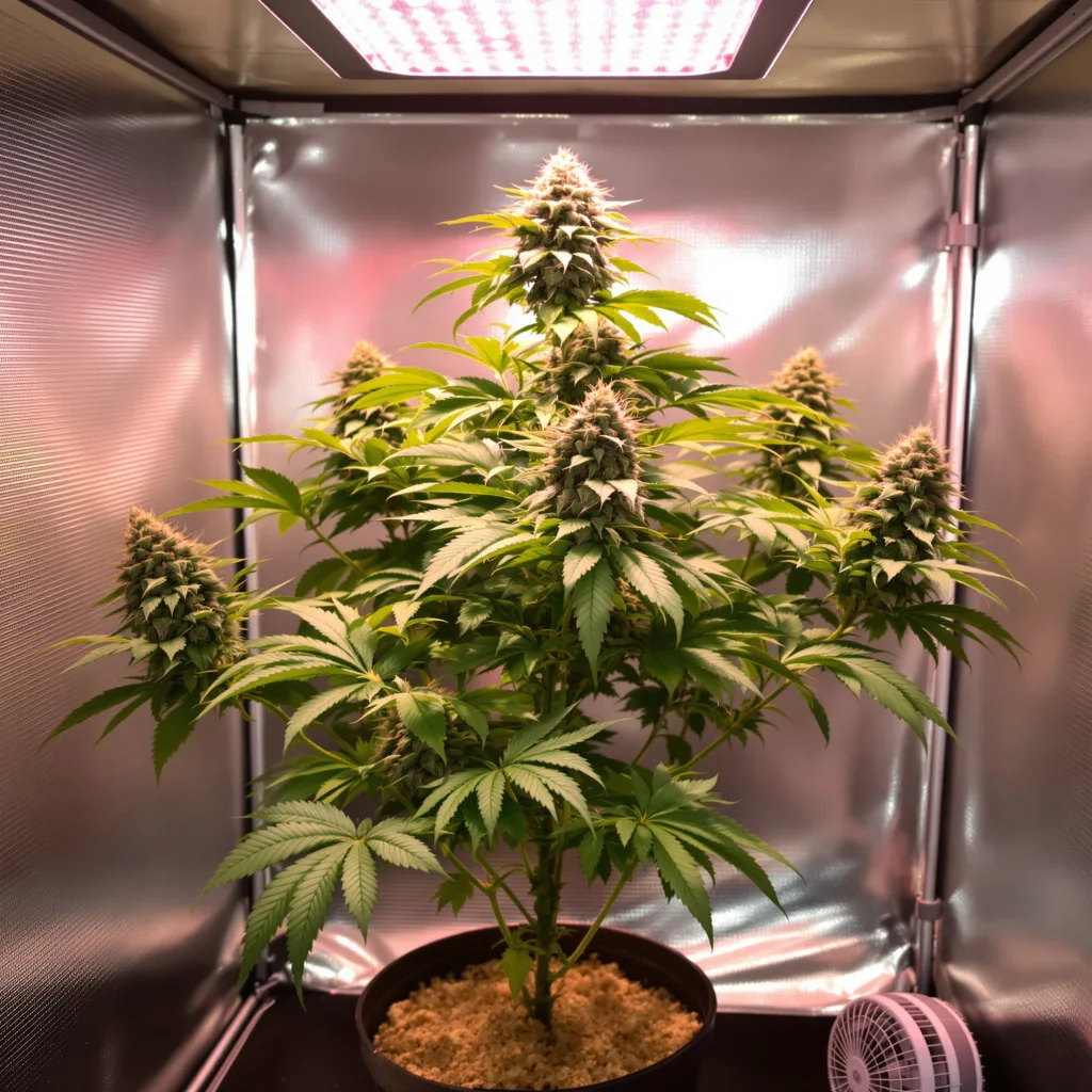 LA Ultra cannabis plant in flowering stage — 70–110 cm autoflower