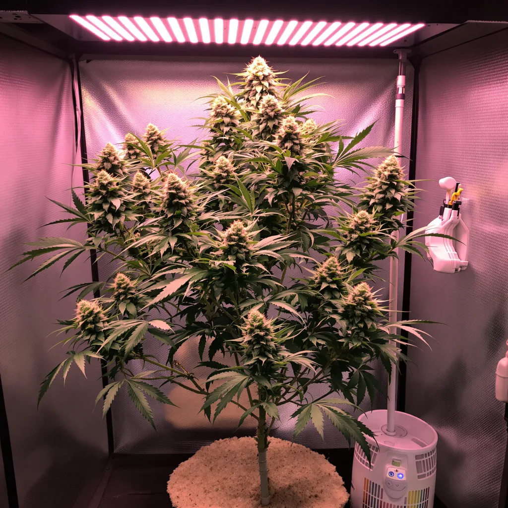 Lamborghini cannabis plant in flowering stage — 90-120 cm. Medium feminised