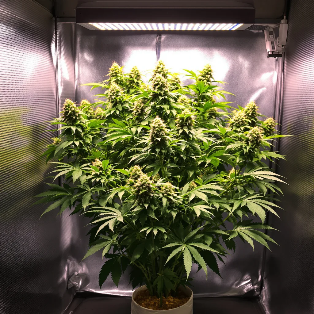 Lava Cake cannabis plant in flowering stage — Medium feminised