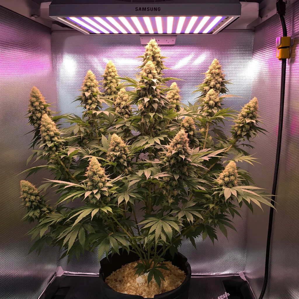 Lemon OG Kush cannabis plant in flowering stage — Short feminised