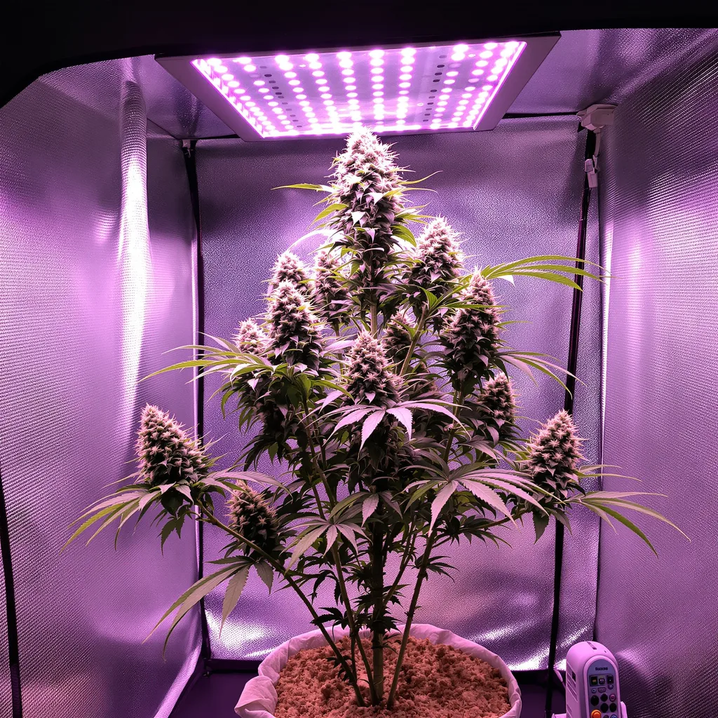 Longbottom Leaf cannabis plant in flowering stage — Short feminised