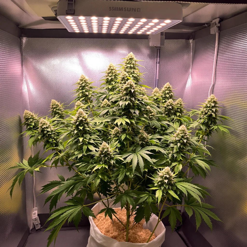 Lowryder cannabis plant in flowering stage — 28 - 30 cm autoflower