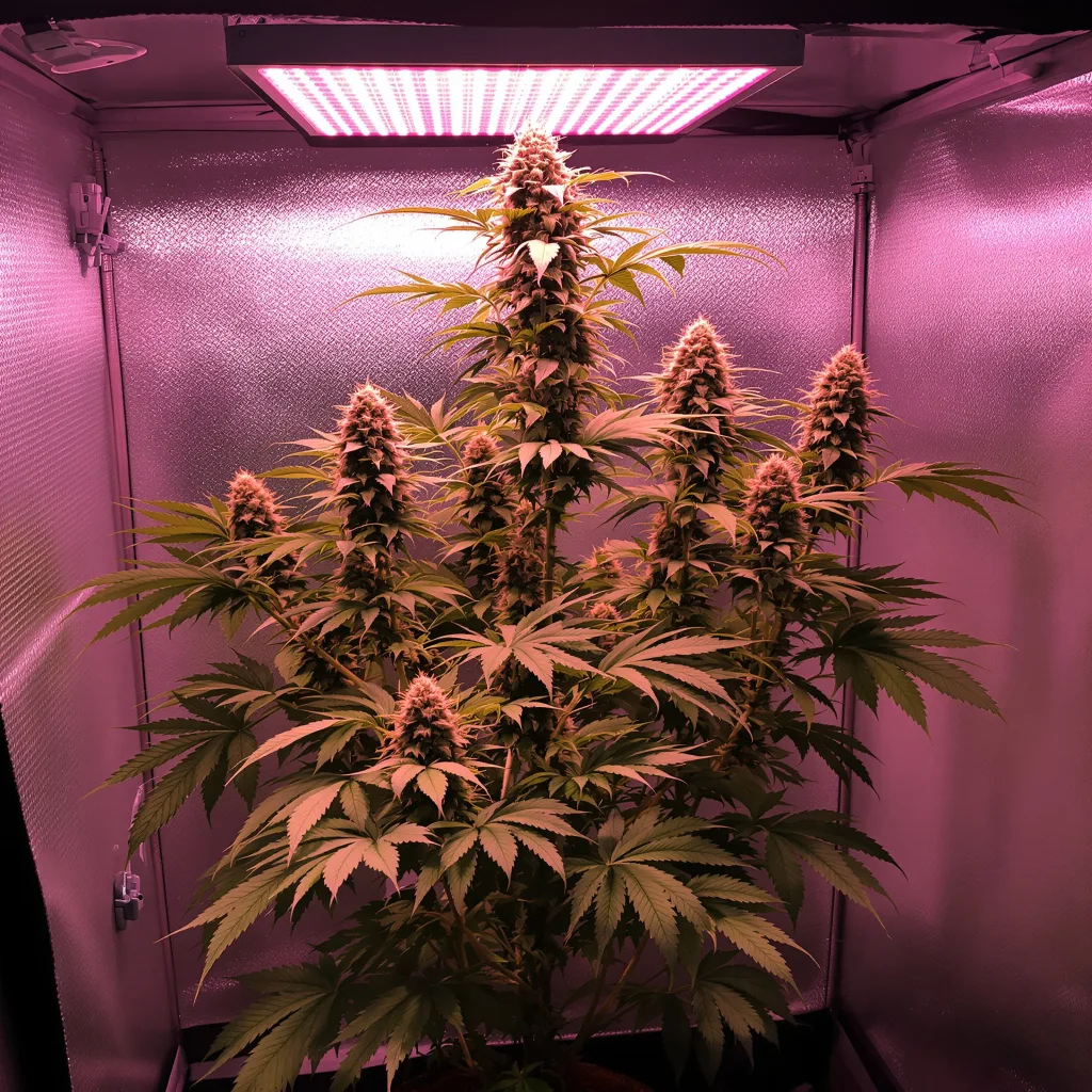 Lucid Dream Kush cannabis plant in flowering stage — Short autoflower
