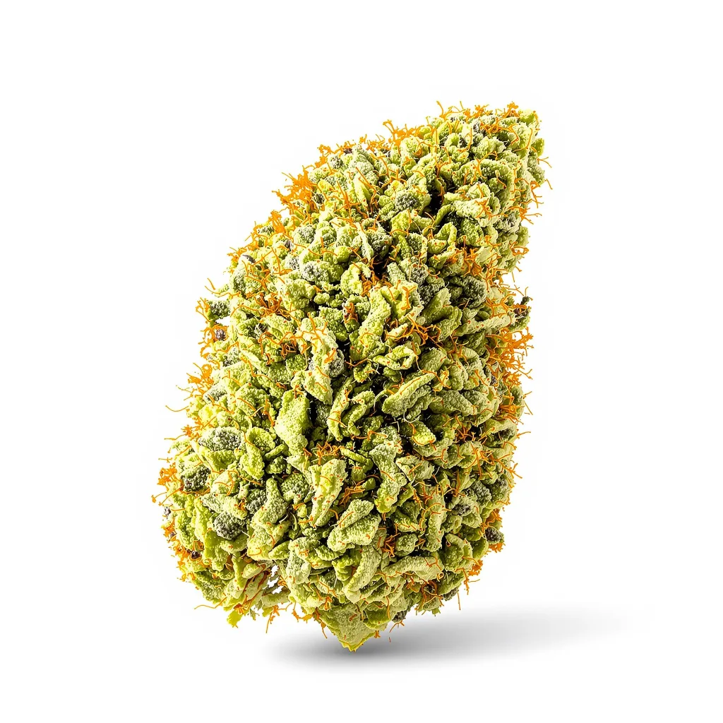 Lucid Dream Kush 9% indica / 91% sativa flower with visible trichomes