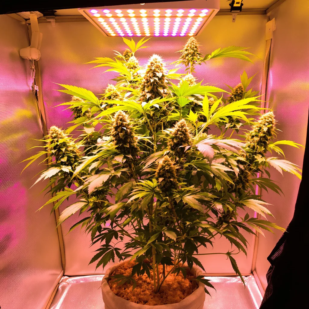 Lucky Dog cannabis plant in flowering stage — 70–110 cm feminised