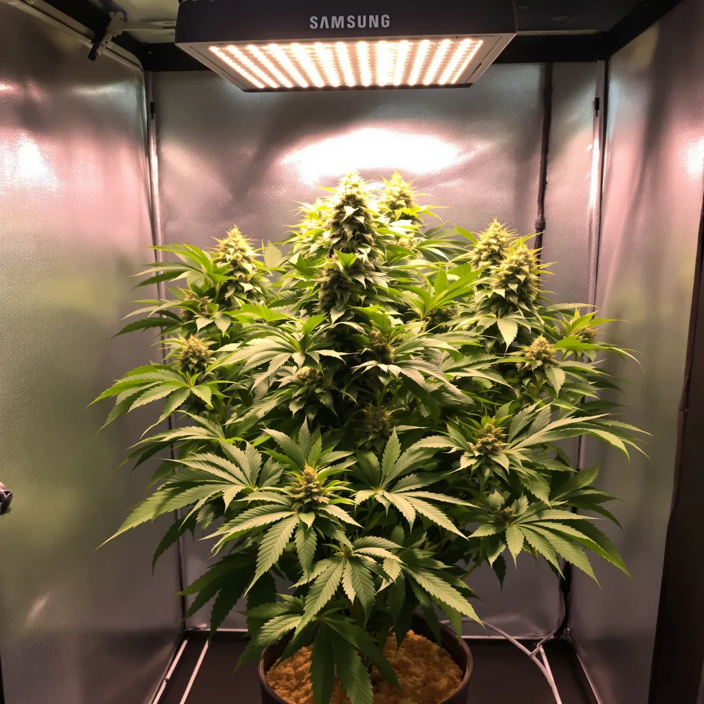 Mars OG cannabis plant in flowering stage — Small (0-120 cm) feminised