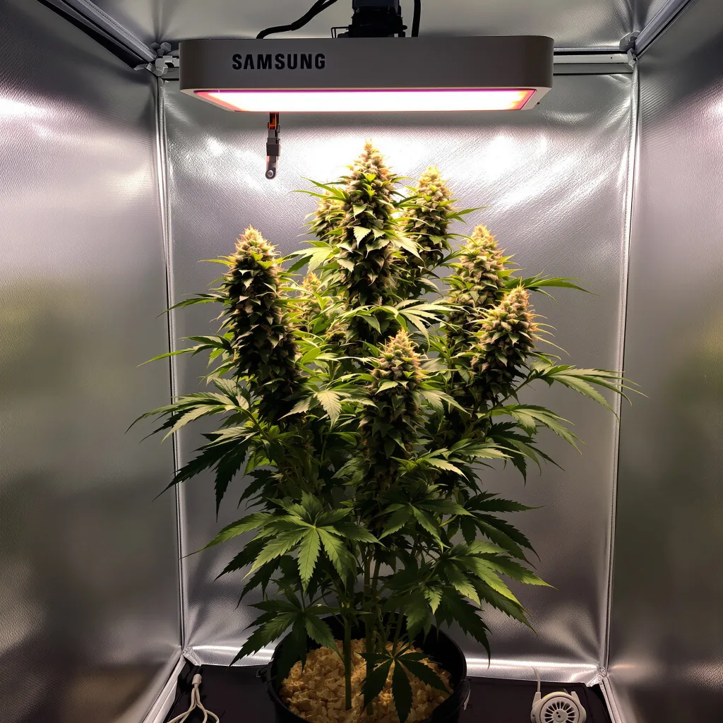 Master Bubba cannabis plant in flowering stage — Short autoflower