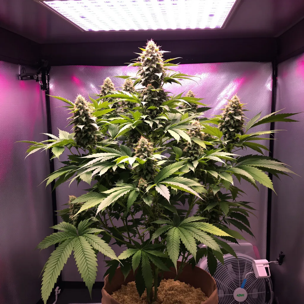 Master Kush cannabis plant in flowering stage — Short feminised