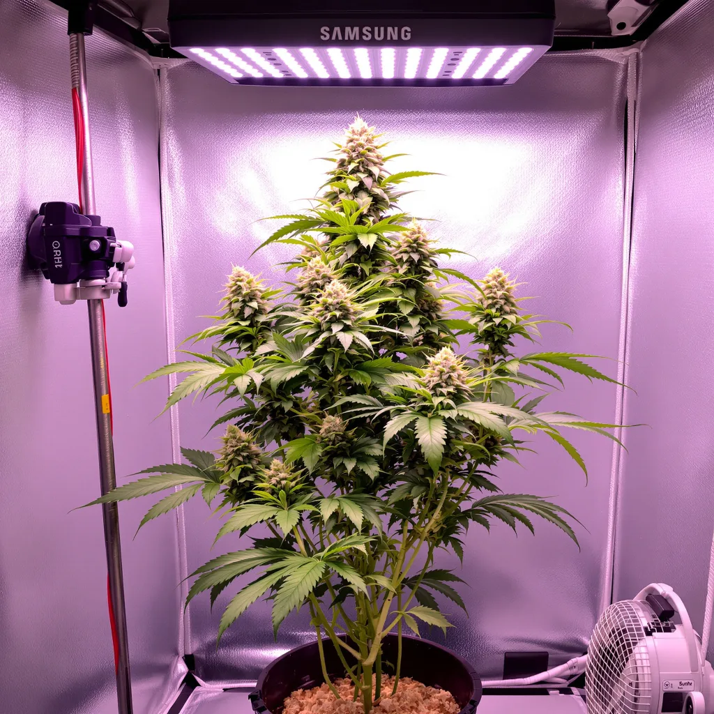 Mataro Blue CBD cannabis plant in flowering stage — Medium feminised