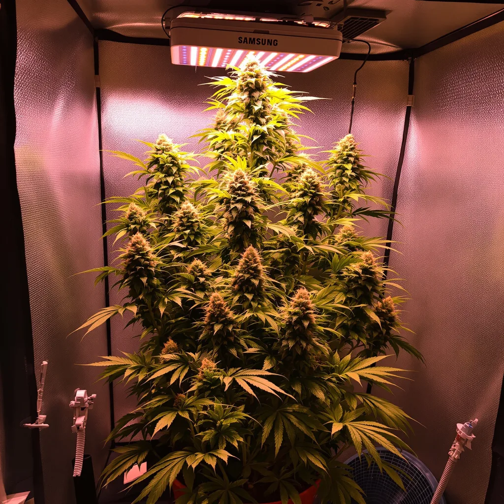 Melonade cannabis plant in flowering stage — Small (0-120 cm) feminised