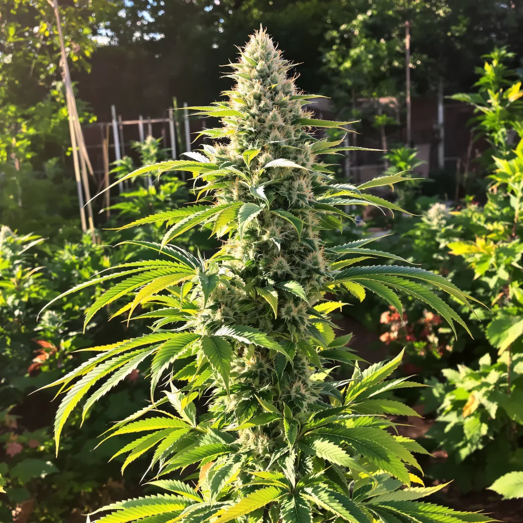 Mendocino Purps 62% indica / 38% sativa flower with visible trichomes
