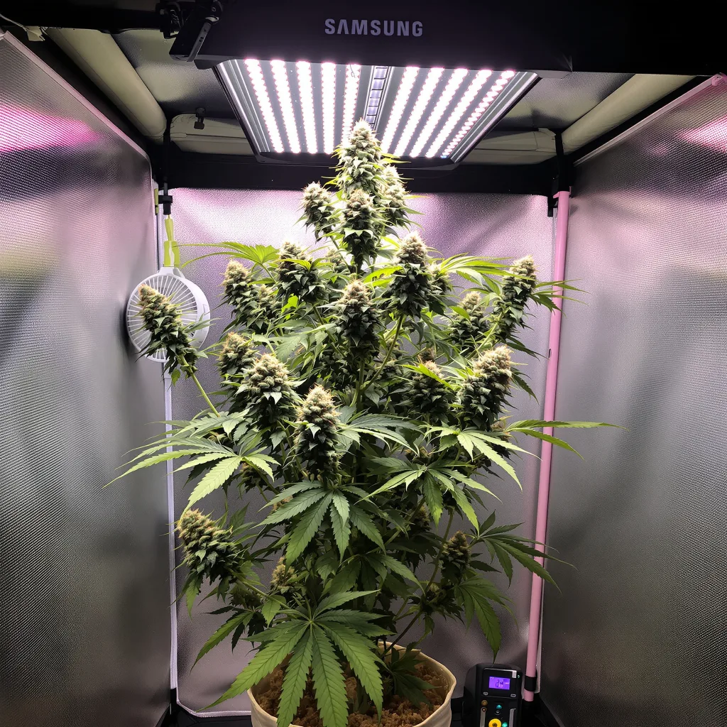 Mint Chocolate Chip cannabis plant in flowering stage — Medium (150-245 cm) feminised