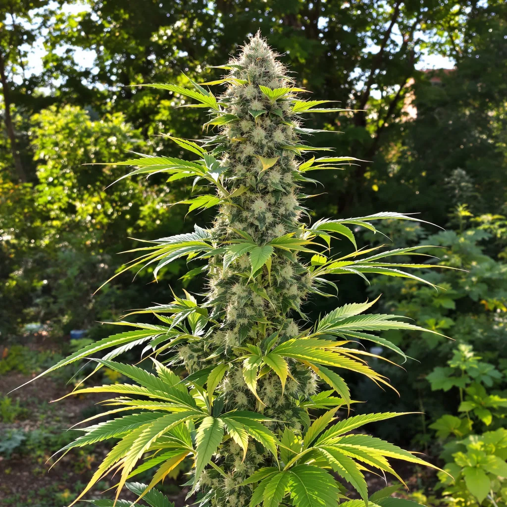 Mob Boss 40% indica / 60% sativa flower with visible trichomes
