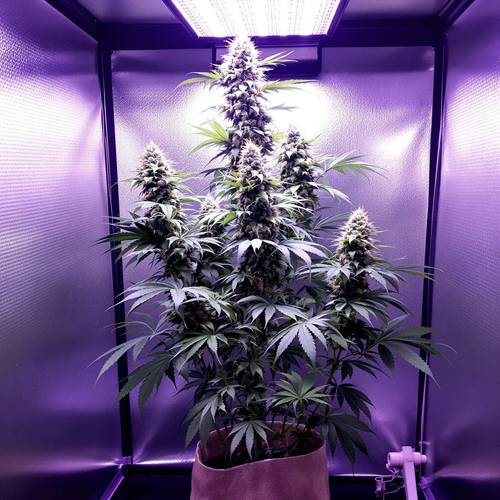 Moonshine Haze cannabis plant in flowering stage — Medium (150-245 cm) feminised