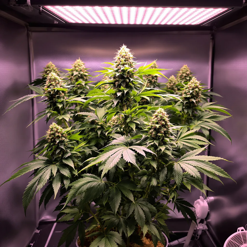 Motavation cannabis plant in flowering stage — Short feminised