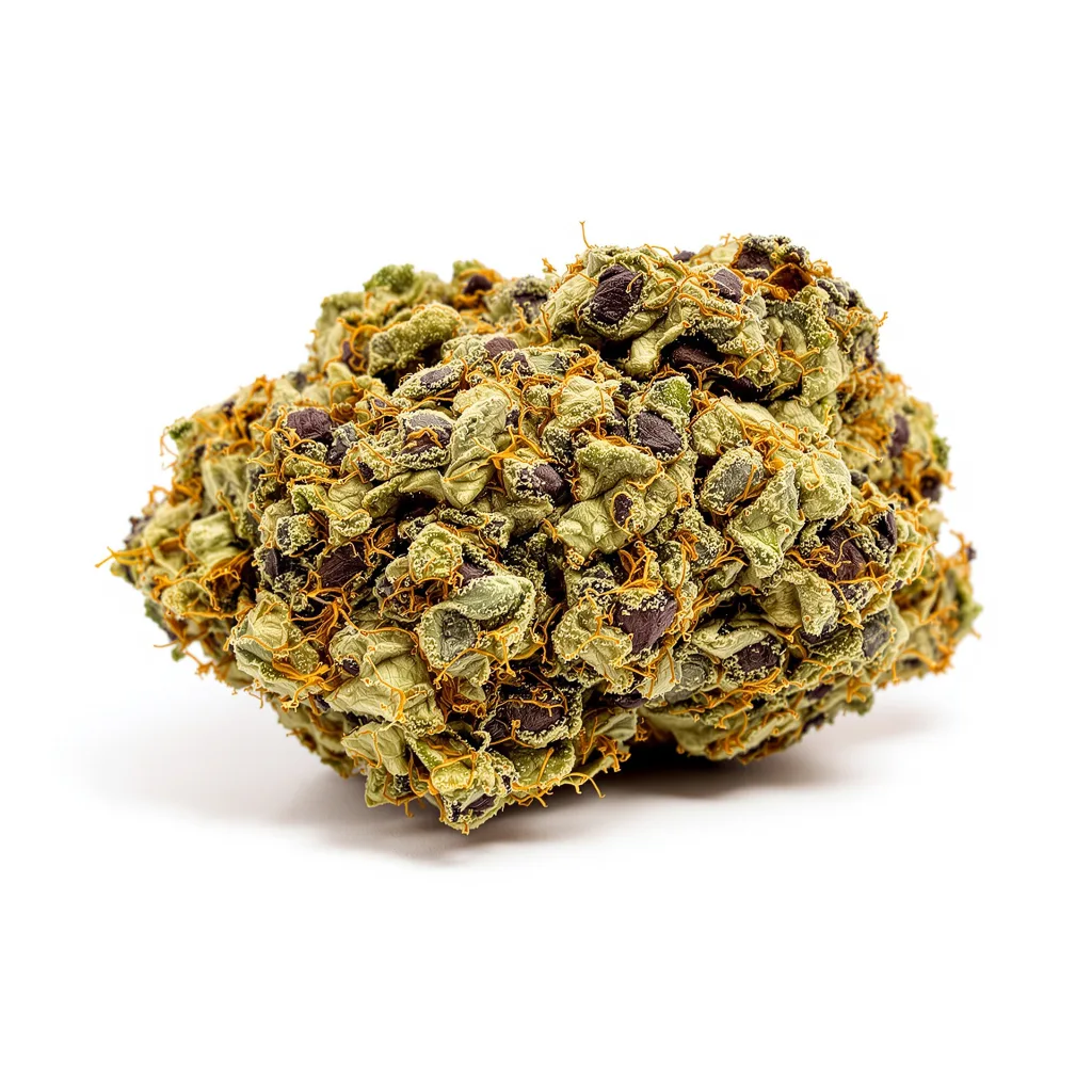 Motavation 72% indica / 28% sativa flower with visible trichomes