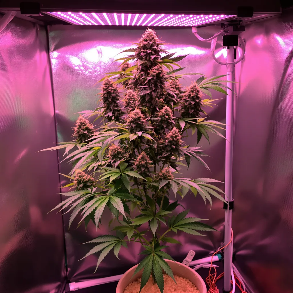 Motorbreath #15 cannabis plant in flowering stage — Short feminised