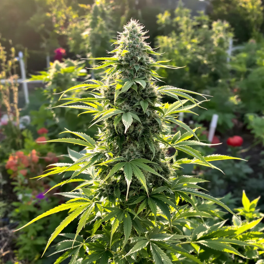 Ms. Universe 43% indica / 57% sativa flower with visible trichomes