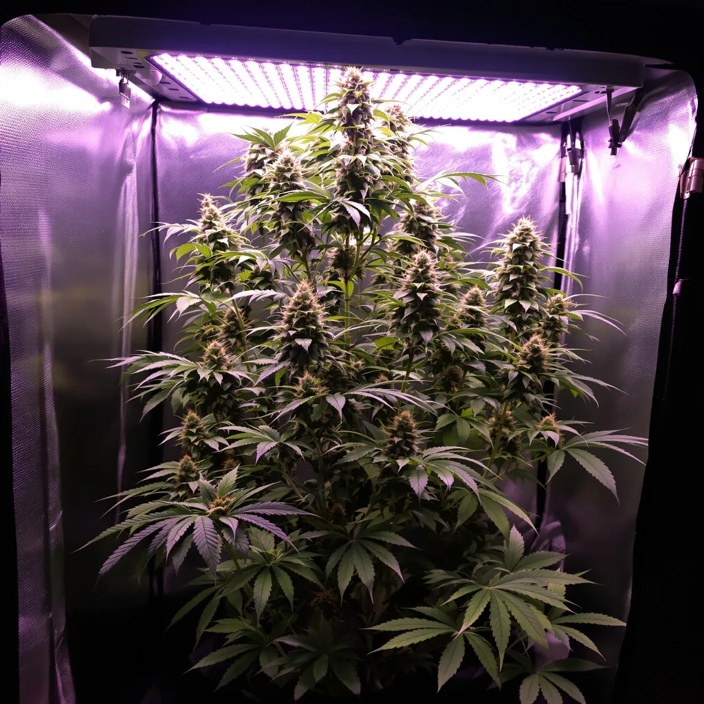 Neptune Kush cannabis plant in flowering stage — 70-100 cm autoflower