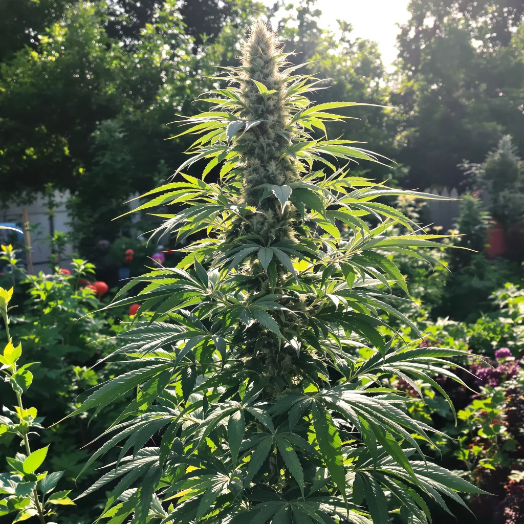 Neville's Haze 20% indica / 80% sativa flower with visible trichomes