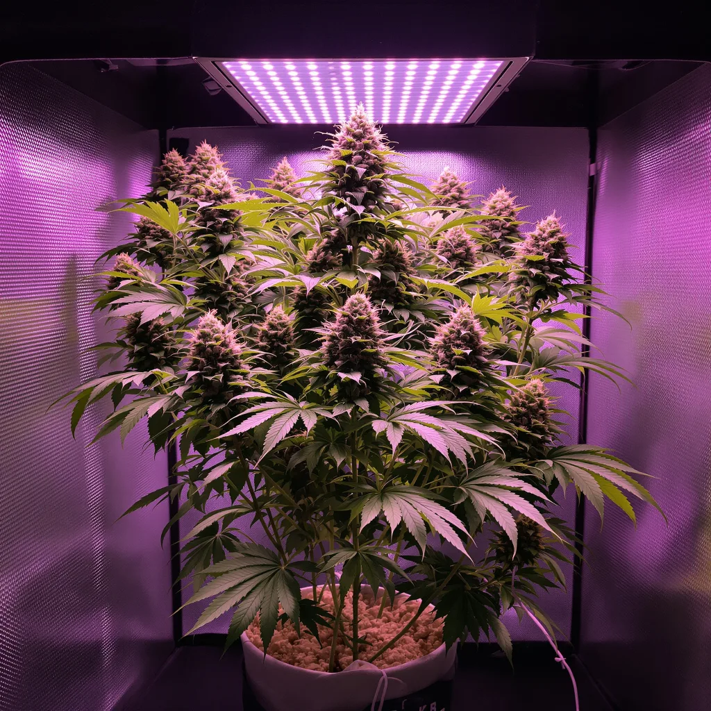 Nice Cherry cannabis plant in flowering stage — 90-120 cm. Medium feminised