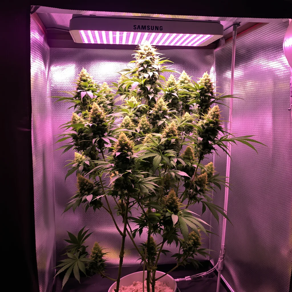 Northern Lights x Skunk cannabis plant in flowering stage — Short feminised