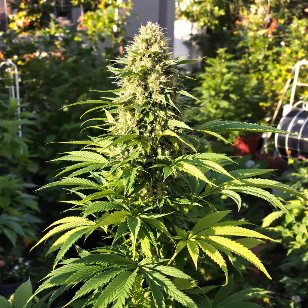 Northern Sunrise 89% indica / 11% sativa flower with visible trichomes