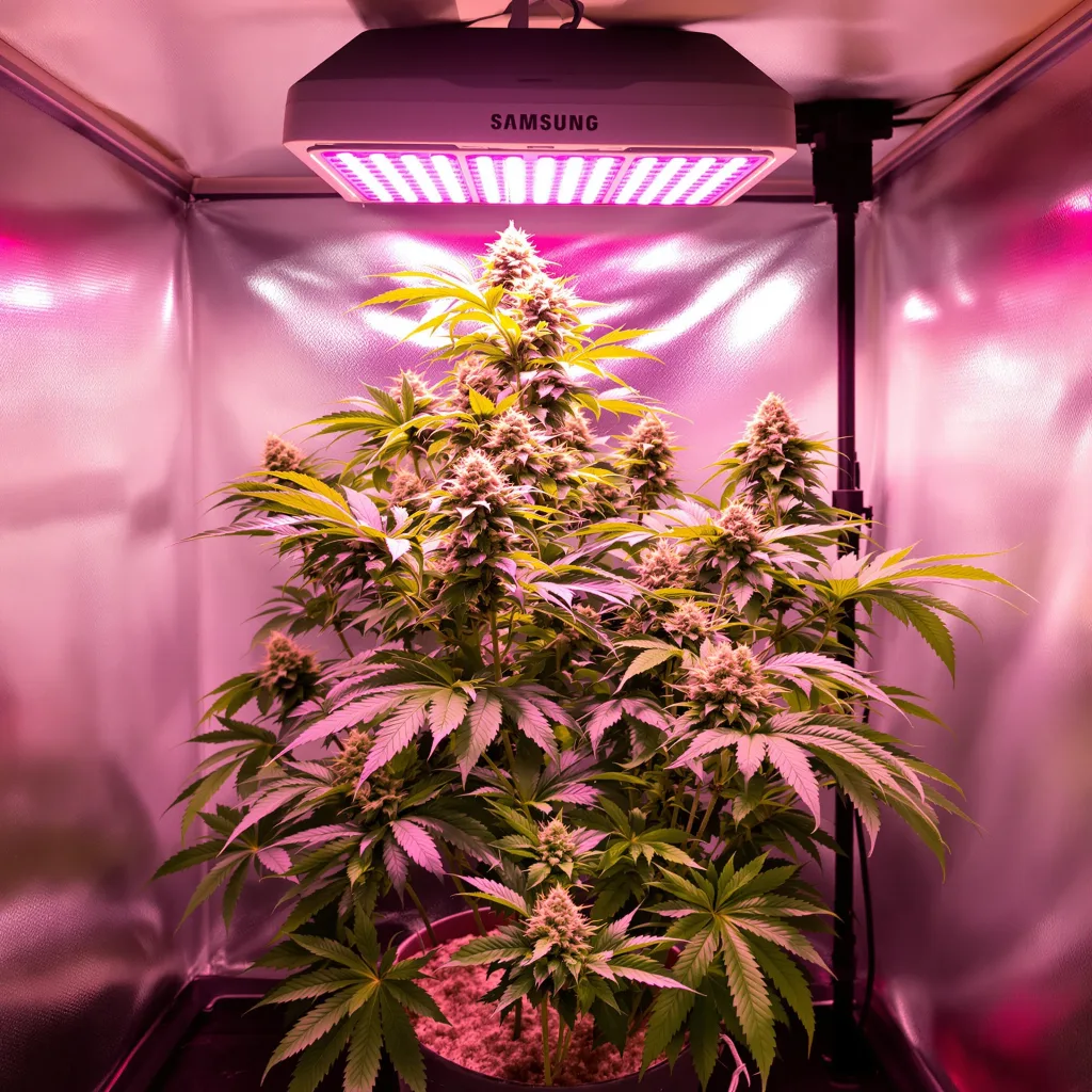 Nuken cannabis plant in flowering stage — 70–110 cm autoflower