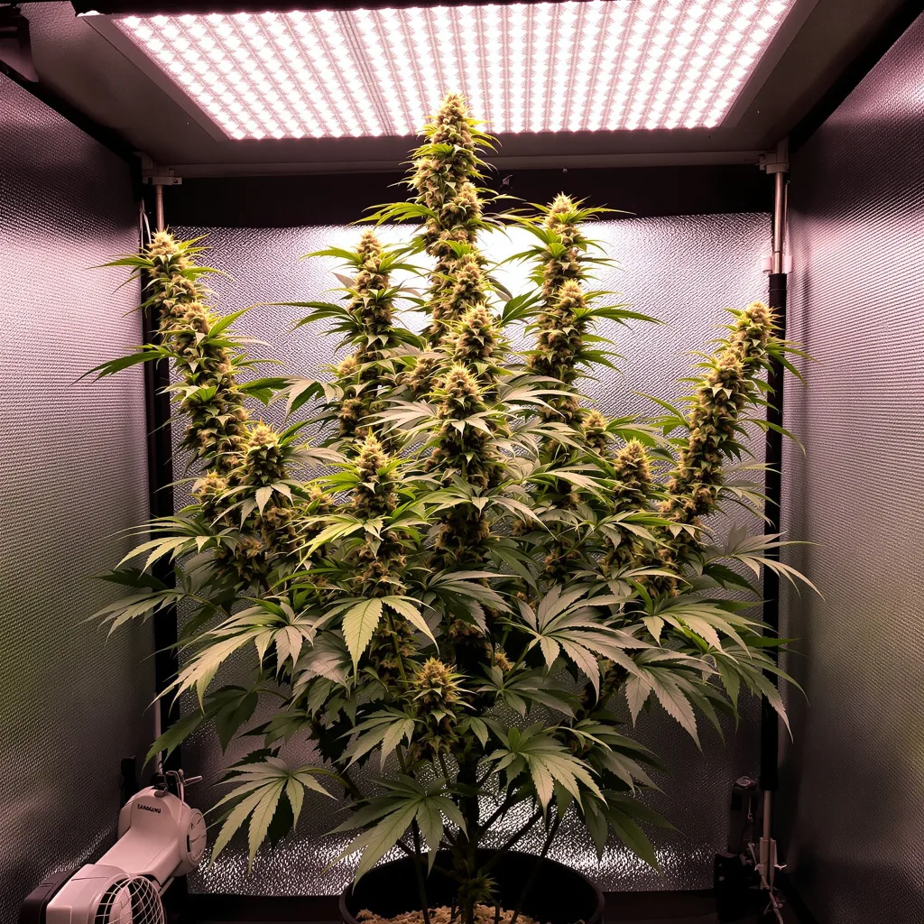 OCAs Cloud 9 cannabis plant in flowering stage — Short feminised