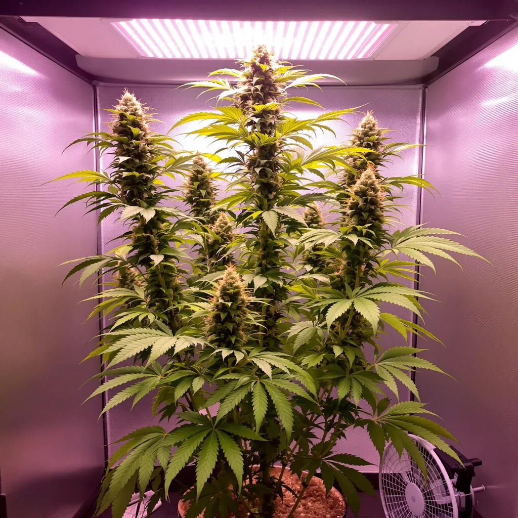 OG #18 cannabis plant in flowering stage — Short feminised