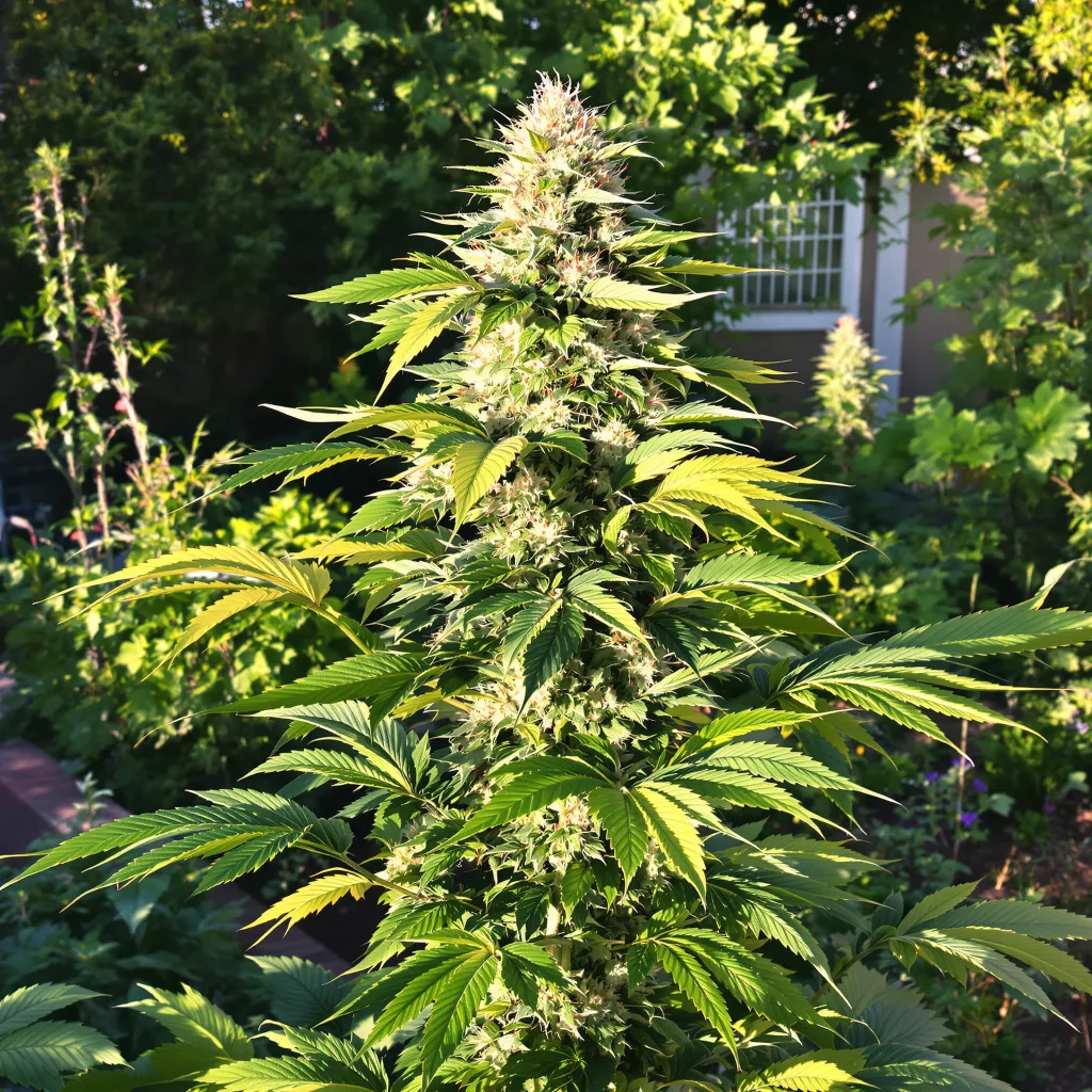 OG Diesel Kush 35% indica / 65% sativa flower with visible trichomes