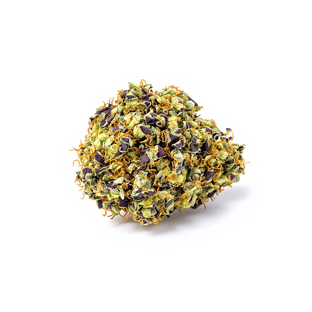Opal OG Kush 80% indica / 20% sativa flower with visible trichomes