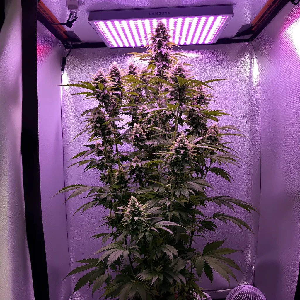 Orange Skunk cannabis plant in flowering stage — 90-120 cm. Medium feminised
