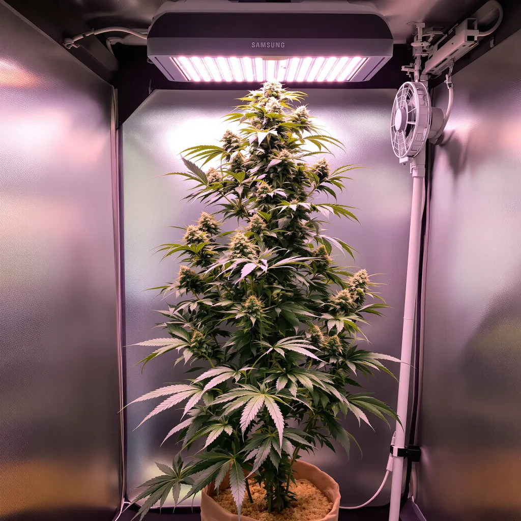 Original Lemon Pie cannabis plant in flowering stage — Small (0-120 cm) feminised