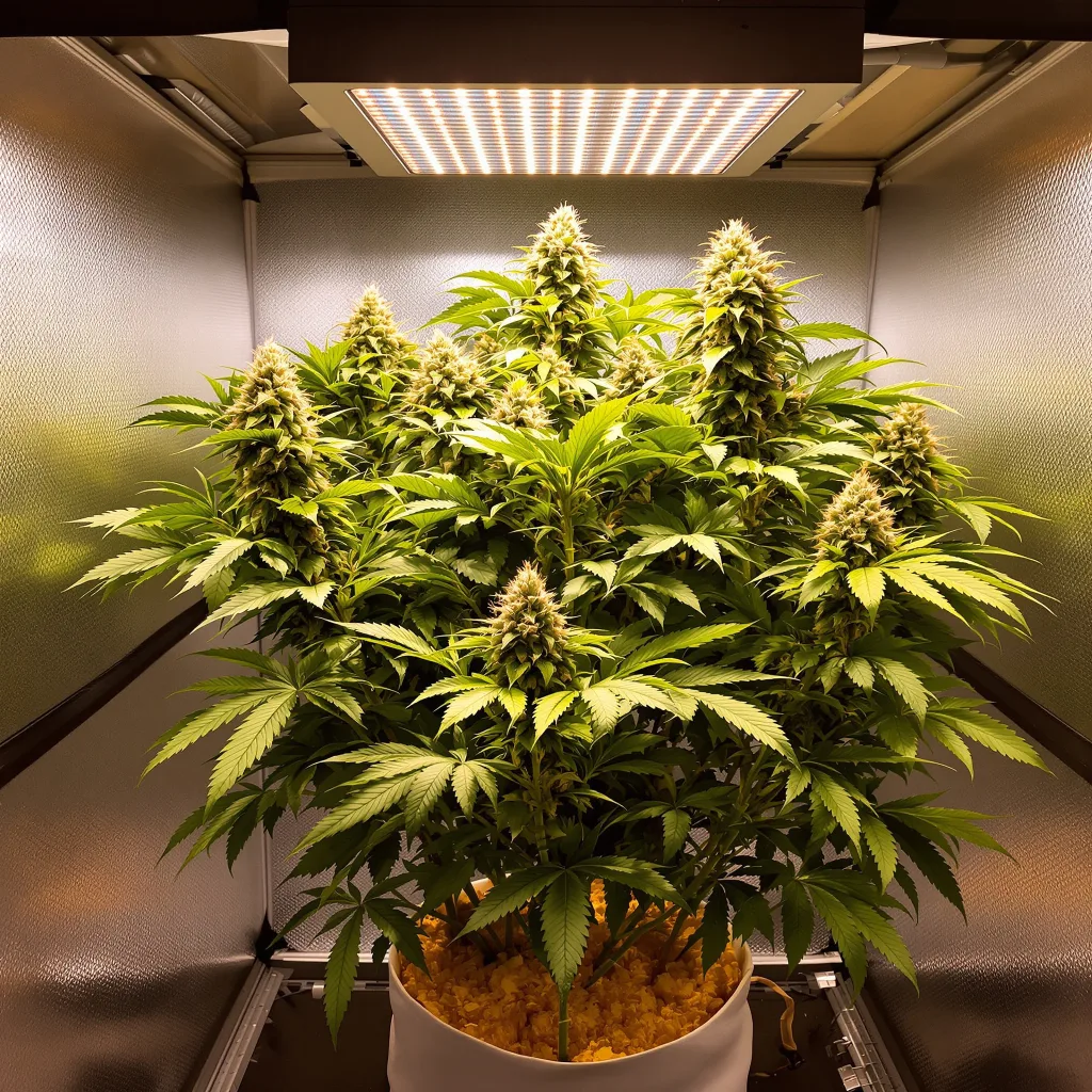 Pakistani Chitral Kush cannabis plant in flowering stage — 110–150 cm feminised