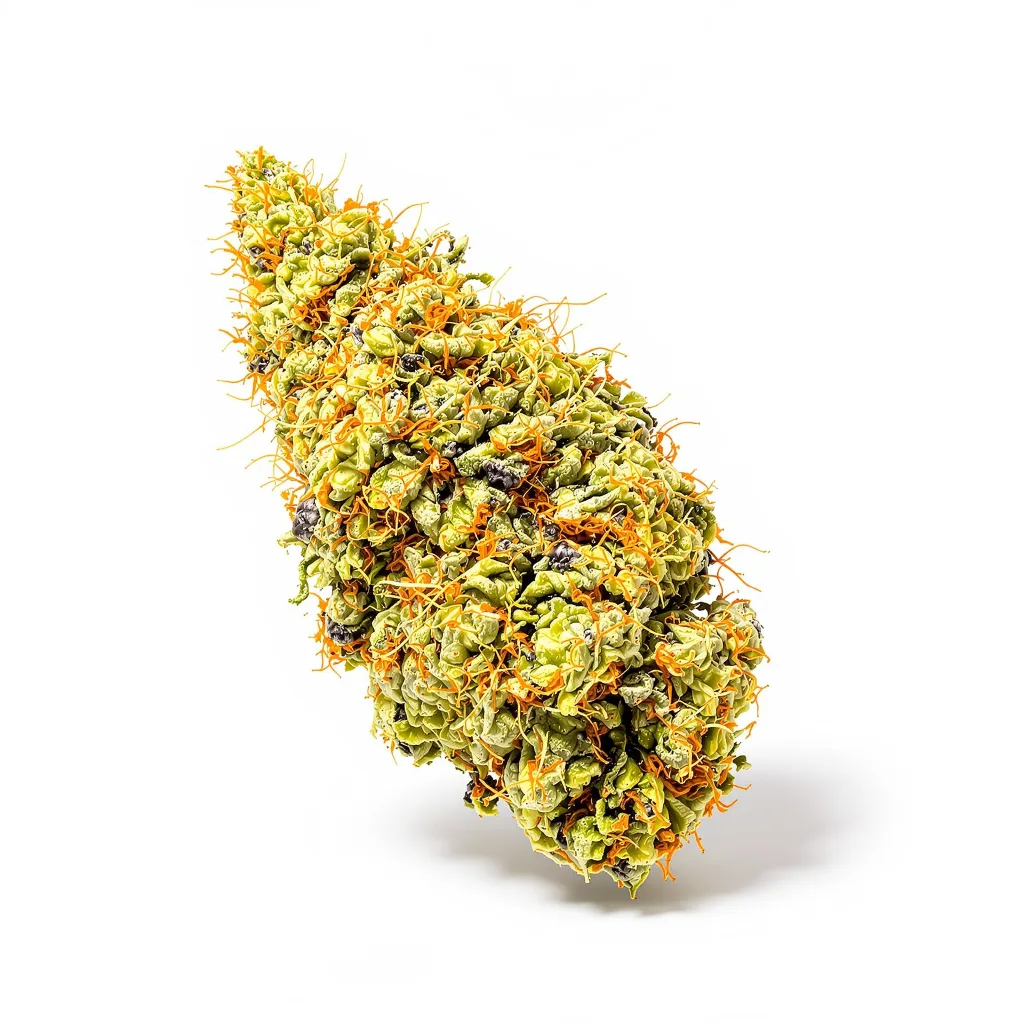 Panama 12% indica / 88% sativa flower with visible trichomes