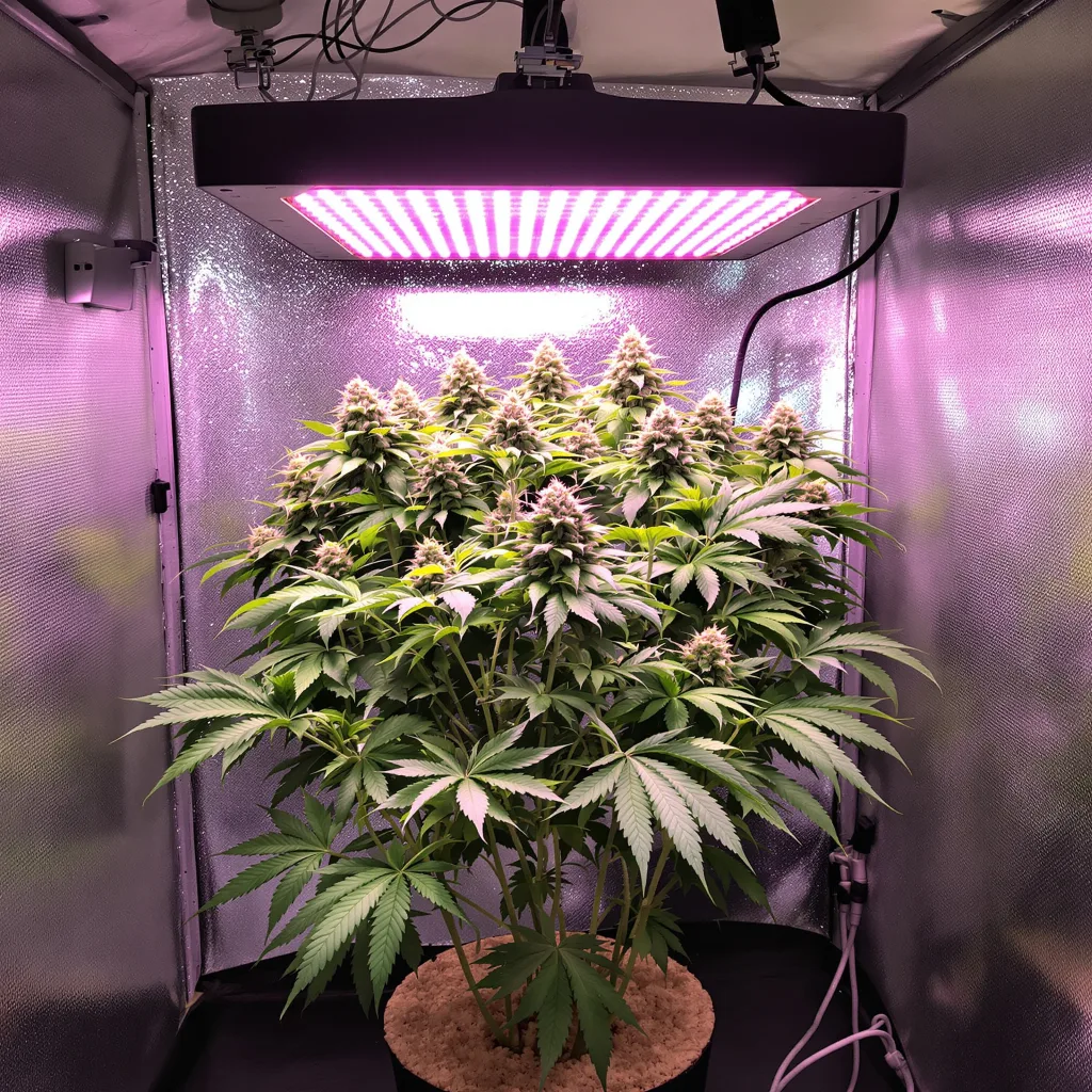 Pennywise cannabis plant in flowering stage — Short feminised
