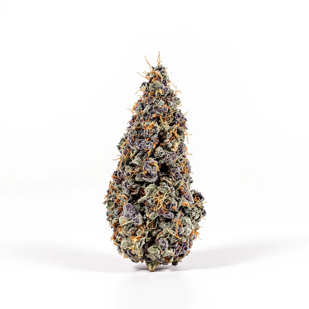 Pennywise 80% indica / 20% sativa flower with visible trichomes